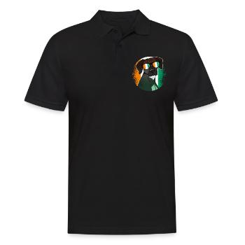 Elfenbeinküste - Männer Poloshirt - Schwarz - Vorne - Kai (181cm)