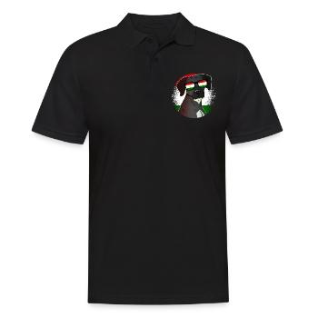Tadjikistan (en anglais) - Polo Homme - noir - Devant - Kai (181cm)