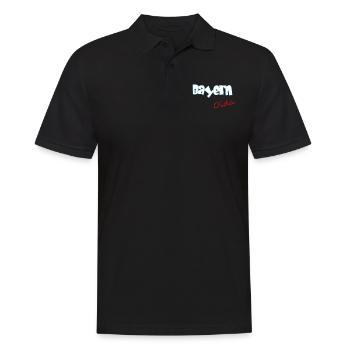 Bayern Oida - Männer Poloshirt - Schwarz - Vorne - Kai (181cm)