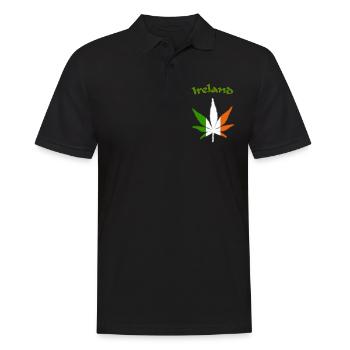 Ireland - Männer Poloshirt - Schwarz - Vorne - Kai (181cm)