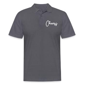 Cheers Trinkspruch - Männer Poloshirt - Anthrazit - Vorne - Nico (186cm)