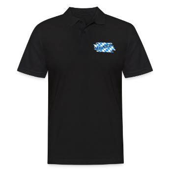 Bayern - Männer Poloshirt - Schwarz - Vorne - Kai (181cm)