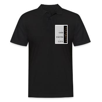 catholic one god one truth one life - Männer Poloshirt - Schwarz - Vorne - Kai (181cm)