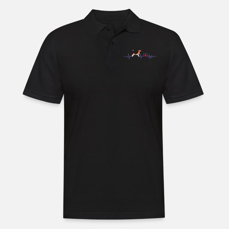 Beagle Hund Süss Lustig Spruch - Männer Poloshirt - Schwarz