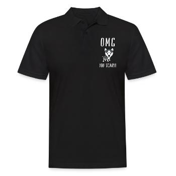 Husky dog - Men's Polo Shirt - black - Front - Kai (181cm)