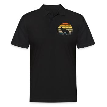 German shepherd dog - Men's Polo Shirt - black - Front - Kai (181cm)