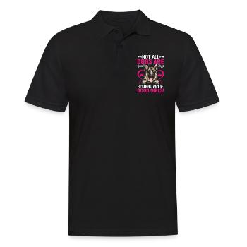 German Shepherd Some are good girls - Men's Polo Shirt - black - Front - Kai (181cm)