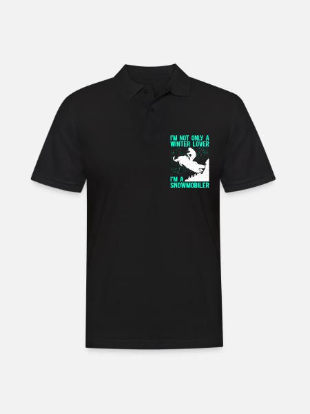 Snowmobile Snowmobile Gift - Men's Polo Shirt - black