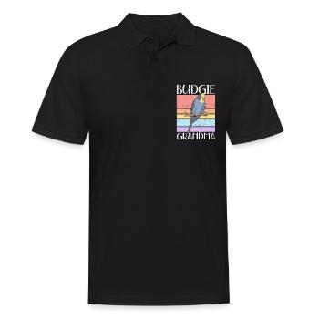 Budgerigar Grandma | Budgerigars Gift - Men's Polo Shirt - black - Front - Kai (181cm)