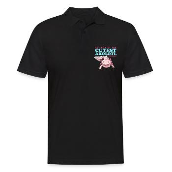 Axolotl Maman | Cadeau de Salamandre Axolotl - Polo Homme - noir - Devant - Kai (181cm)