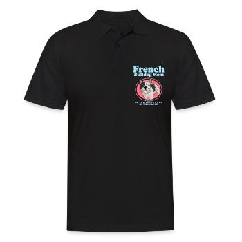 French Bulldog French Bulldog Mom Gift - Men's Polo Shirt - black - Front - Kai (181cm)