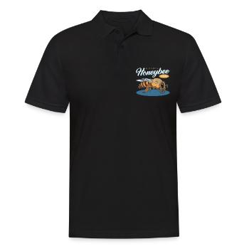 Imker Bienenzüchter Bienen Bienenzucht Geschenk - Männer Poloshirt - Schwarz - Vorne - Kai (181cm)