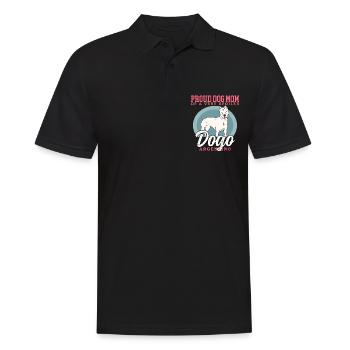 Dogo Argentino Maman Chien Chien Propriétaire Cadeau - Polo Homme - noir - Devant - Kai (181cm)