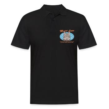 Maine Coon Cat Cat Owner Gift - Men's Polo Shirt - black - Front - Kai (181cm)