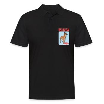Belgian Shepherd Malinois Dog Gift - Men's Polo Shirt - black - Front - Kai (181cm)