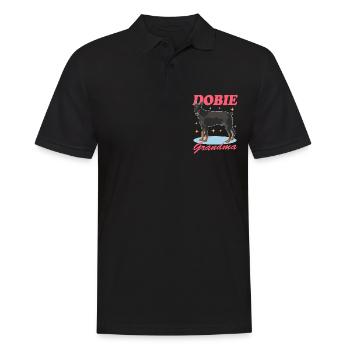 Doberman Dobie Grandma Dog Owner Gift - Men's Polo Shirt - black - Front - Kai (181cm)