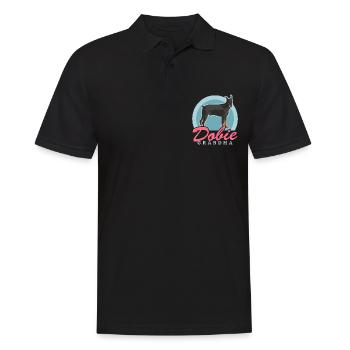Doberman Dobie Grandma Dog Owner Gift - Men's Polo Shirt - black - Front - Kai (181cm)