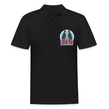 Doberman Dobie Grandma | Dog Owner Gift - Men's Polo Shirt - black - Front - Kai (181cm)