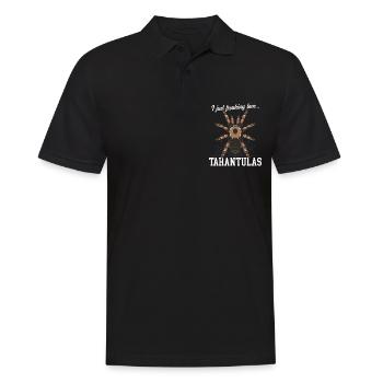 Tarentules Araignée Tarentule Cadeau - Polo Homme - noir - Devant - Kai (181cm)