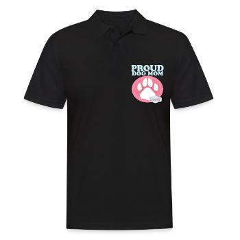 Chien Maman Propriétaire Chien Maîtresse Chien Cadeau - Polo Homme - noir - Devant - Kai (181cm)