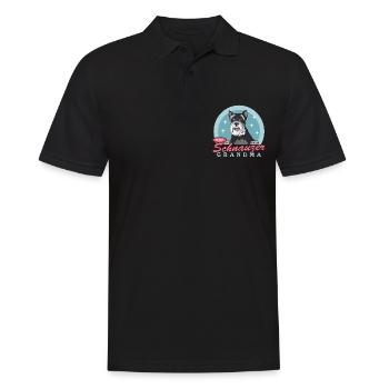 Schnauzer miniature Grand-mère Chien Schnauzer Cadeau - Polo Homme - noir - Devant - Kai (181cm)