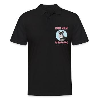 Schnauzer miniature Maman Schnauzer Chien Cadeau - Polo Homme - noir - Devant - Kai (181cm)