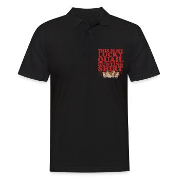 Hunting Quail Hunt Quails Quail Hunter Gift - Men's Polo Shirt - black - Front - Kai (181cm)