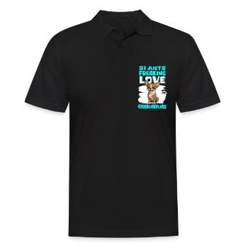 Chihuahua Hunde Hundebesitzer Chihuahuas Geschenk - Männer Poloshirt - Schwarz - Vorne - Kai (181cm)