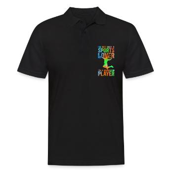 Cadeau de joueur de badminton - Polo Homme - noir - Devant - Kai (181cm)