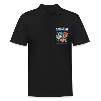 Aquarium Aquariist Aquaristics Ornemental Fish Gift - Polo Homme - noir - Devant - Kai (181cm)