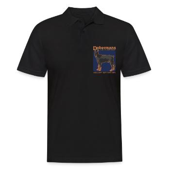 Doberman Dog Dog Propriétaire Cadeau - Polo Homme - noir - Devant - Kai (181cm)
