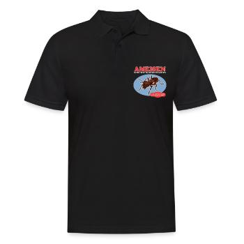 Ameisen Ameisenfarm | Ameise Formicarium Geschenk - Männer Poloshirt - Schwarz - Vorne - Kai (181cm)