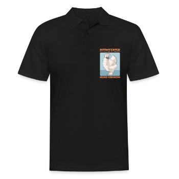Silk Chicken Silkie Chickens Silk Chickens Gift - Men's Polo Shirt - black - Front - Kai (181cm)