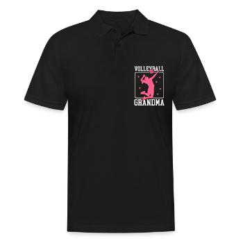 Volleyball Mamie Volleyball Cadeau de joueur de volleyball - Polo Homme - noir - Devant - Kai (181cm)