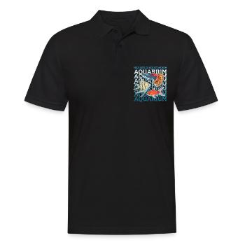 Aquarium Aquarianer Aquaristik Zierfisch Geschenk - Männer Poloshirt - Schwarz - Vorne - Kai (181cm)