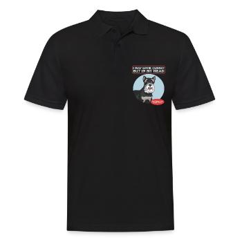 Schnauzer miniature propriétaire Schnauzer chien cadeau - Polo Homme - noir - Devant - Kai (181cm)