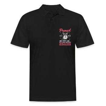 Schnauzer miniature Maman Schnauzer Chiens Cadeau - Polo Homme - noir - Devant - Kai (181cm)