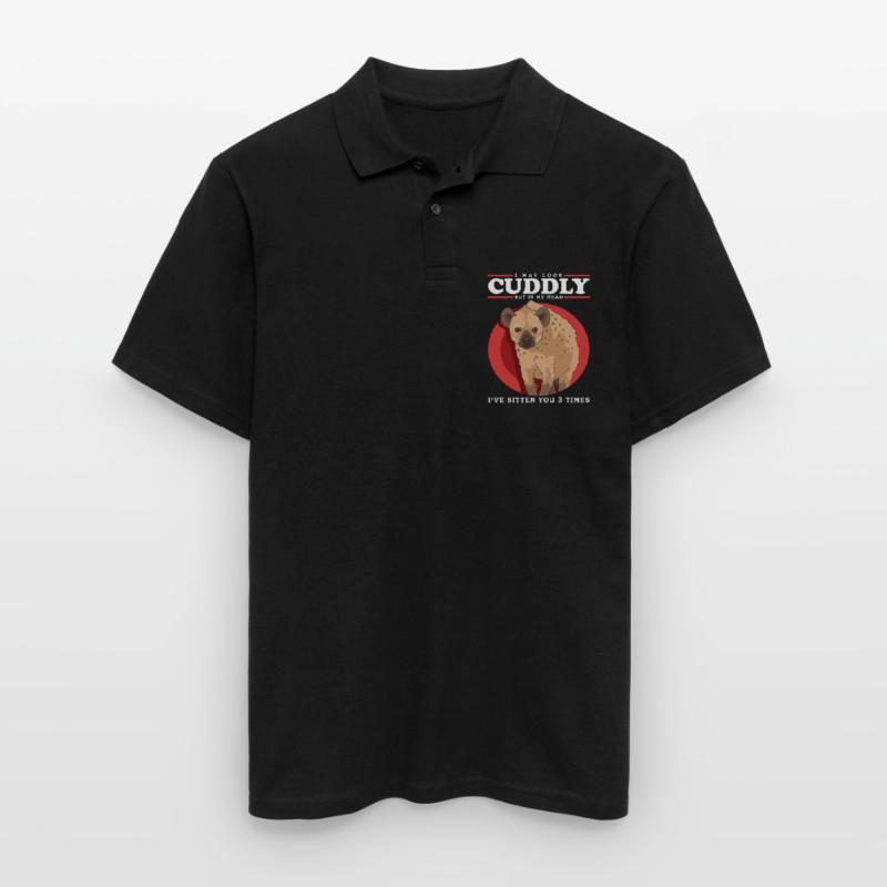Hyäne Hyänen Tüpfelhyäne Geschenk Männer Poloshirt