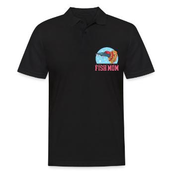 Aquarium Aquarist Fish Mom Aquaristics Gift - Men's Polo Shirt - black - Front - Kai (181cm)