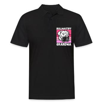 Bullmastiff Granny Dog Owner Gift - Men's Polo Shirt - black - Front - Kai (181cm)