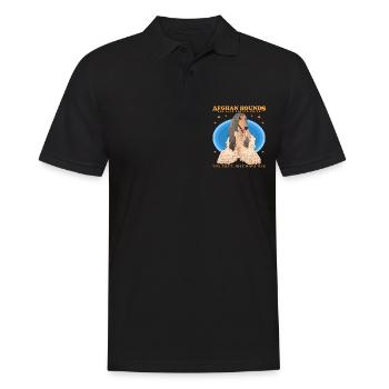 Afghan Hound chien chien chien propriétaire cadeau - Polo Homme - noir - Devant - Kai (181cm)