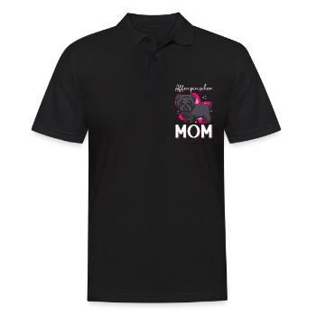 Affenpinscher Mom Monkey Terrier Dogs Gift - Men's Polo Shirt - black - Front - Kai (181cm)