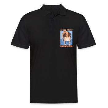 Puggle chiens propriétaires de chiens chien propriétaire cadeau - Polo Homme - noir - Devant - Kai (181cm)