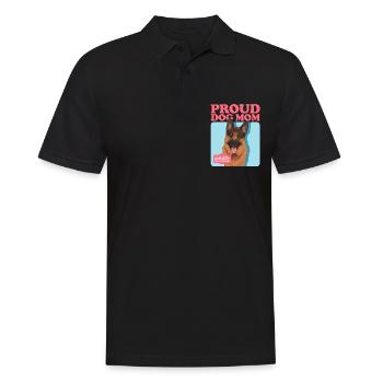 German Shepherd Mom German Shepherd Gift - Men's Polo Shirt - black - Front - Kai (181cm)