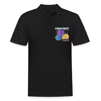 Crochet Crochet Cadeau - Polo Homme - noir - Devant - Kai (181cm)