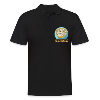 Potato Salad Food Härdöpfelsalat Gift - Men's Polo Shirt - black - Front - Kai (181cm)