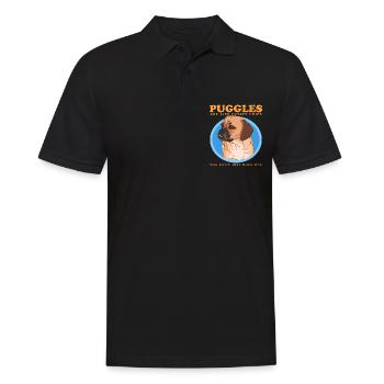 Puggle Dogs Dog Owners Dog Owner Gift - Men's Polo Shirt - black - Front - Kai (181cm)