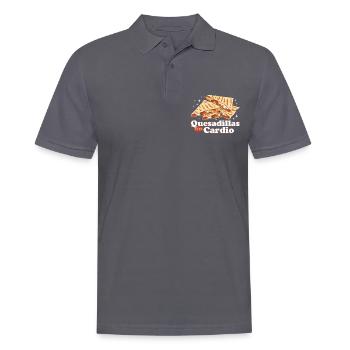 Quesadilla Quesadillas Tortilla Gift - Men's Polo Shirt - charcoal grey - Front - Nico (186cm)