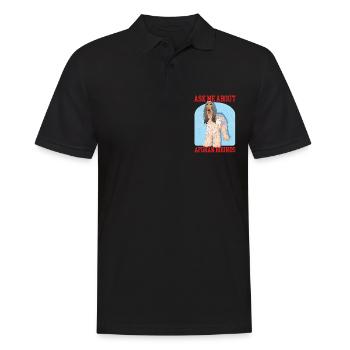 Afghan Greyhound Dog Owner Gift - Men's Polo Shirt - black - Front - Kai (181cm)