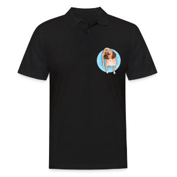 Puggle Hund Hundebesitzer Hundehalter Geschenk - Männer Poloshirt - Schwarz - Vorne - Kai (181cm)